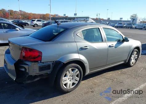 2013 Dodge Avenger Se из США, поврежденный, VIN 1C3CDZAB2DN753175